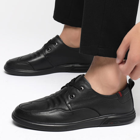 Men's Leather Low-Top Casual Shoes