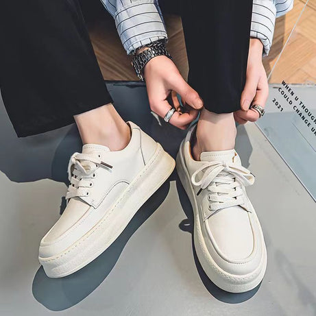 Men's Leather Trendy Fashion Casual Shoes