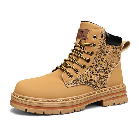 Men's Three-color High-top Martin Boots