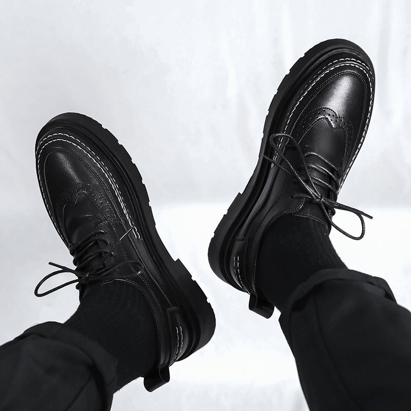 Men's Leather British Trend Fashion Outdoor Shoes