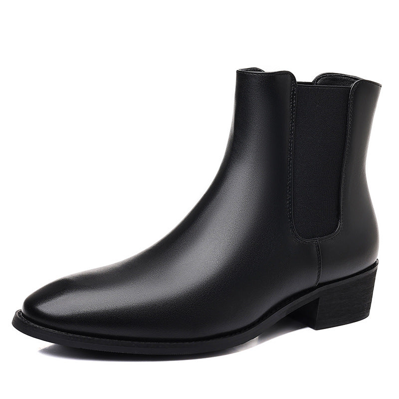 Men's Leather British Style Chelsea Boots