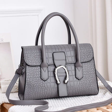 Women's Fashion Handbag Crocodile Pattern Shoulder Bag