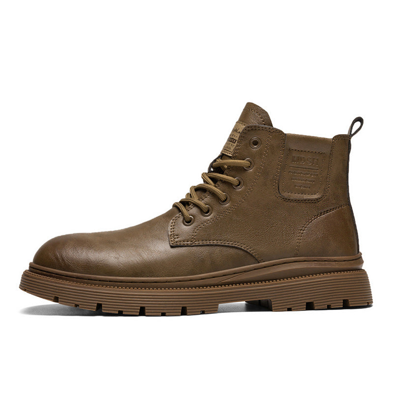 Men's Low-Top Casual Leather Martin Boots