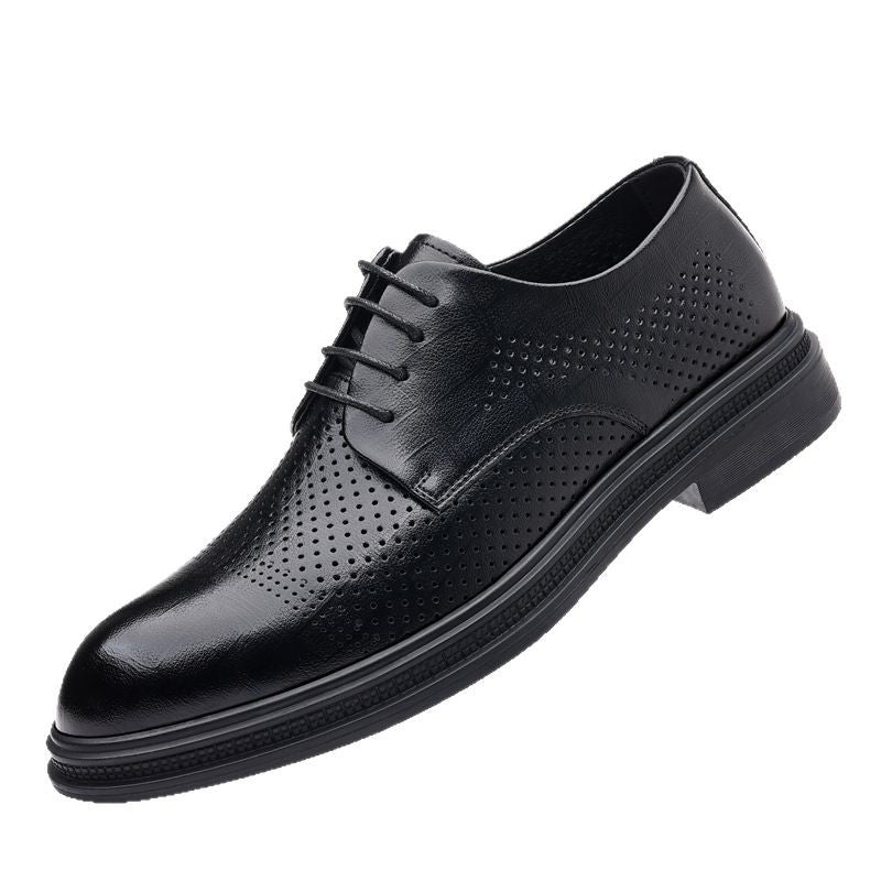 Men's Leather Hollowed-Out Casual Shoes