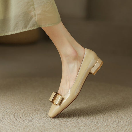 Women's Elegant Flat Square Toe Office Shoes