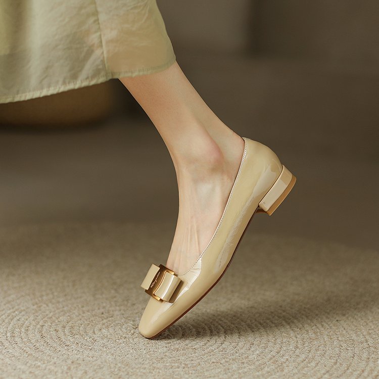 Women's Elegant Flat Square Toe Office Shoes