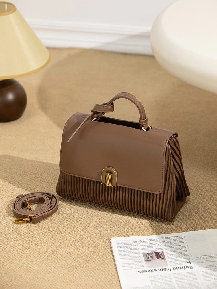 Women's Leather Texture Shoulder Bag