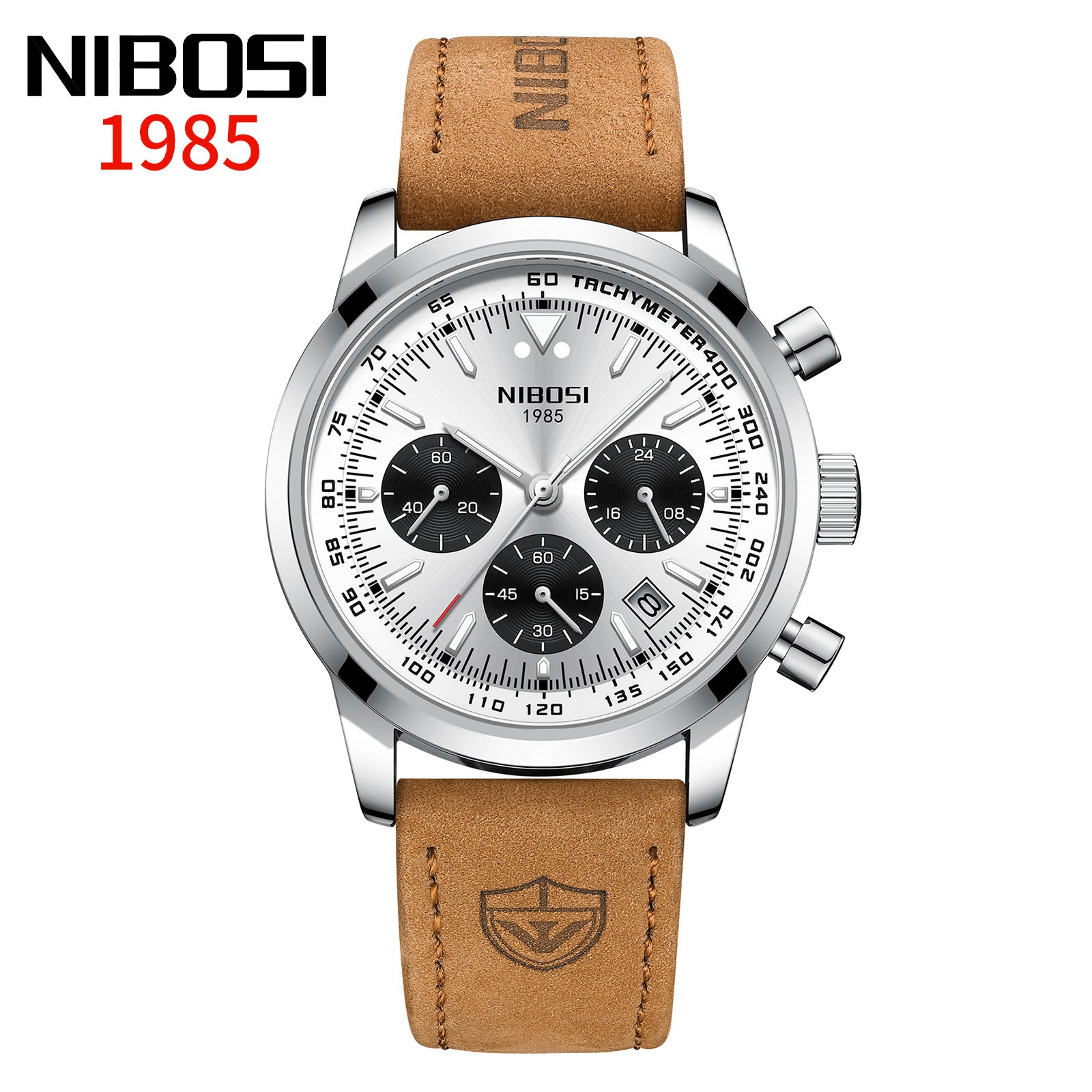 Men's Large Dial Calendar Display  Watche