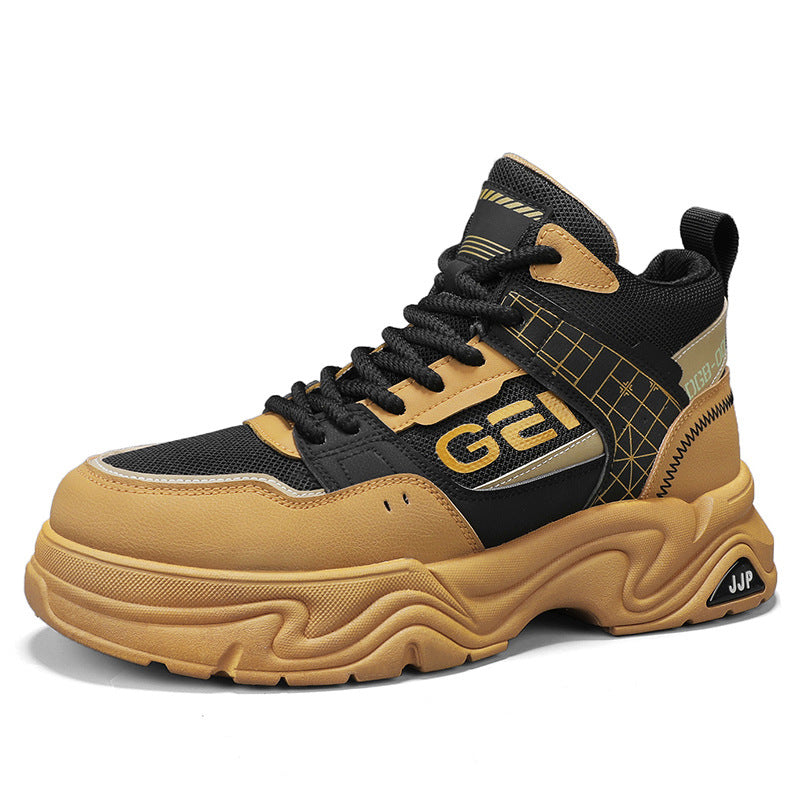 Men's Autumn Platform Hiking Shoes Short Boots