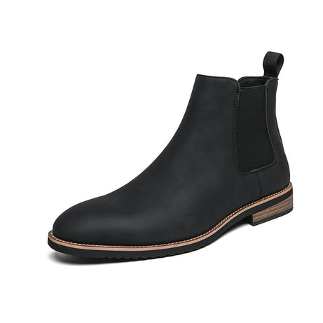 Men's Leather British Style Chelsea Boots Casual Shoes
