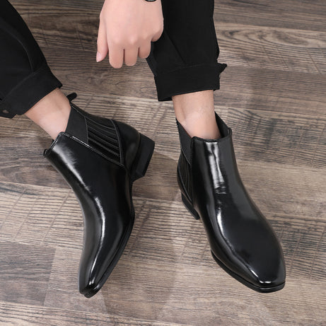 Men's Pointed British Chelsea Boots High-End Shoes