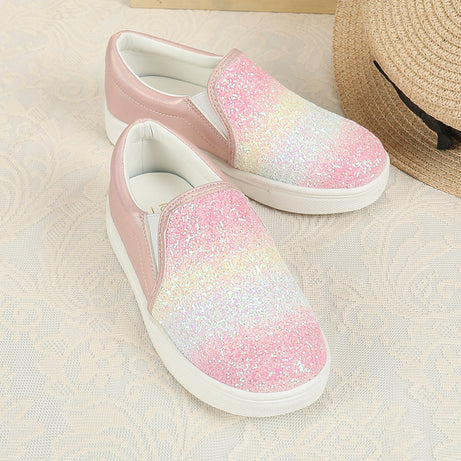 Women's Rainbow Glitter Casual Shoes