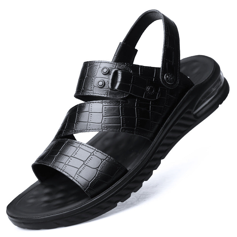 Men's Leather Air Cushion Comfortable Sandals