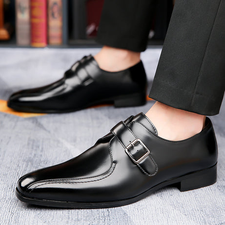 Men's Leather Fashion Pointed British Style Casual Shoes