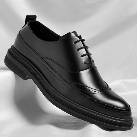 Men's Leather Carved British Style Casual Shoes