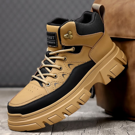 Men's Leather Martin Boots Trend Casual Shoes