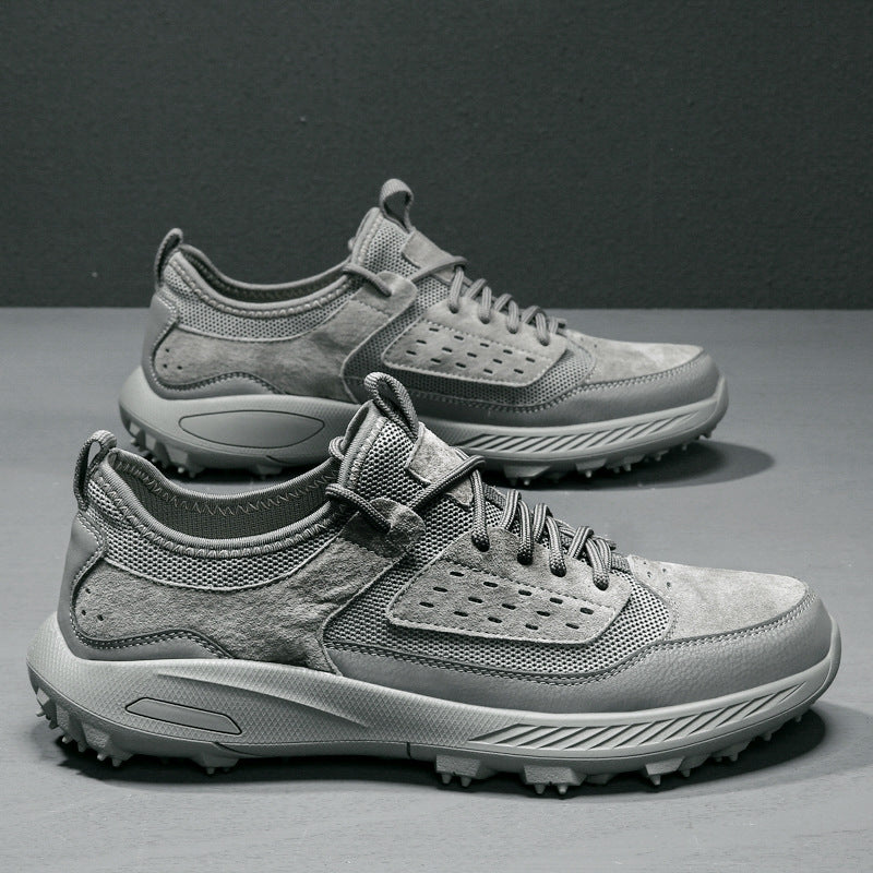 Men's Leather Breathable Casual Hiking Shoes