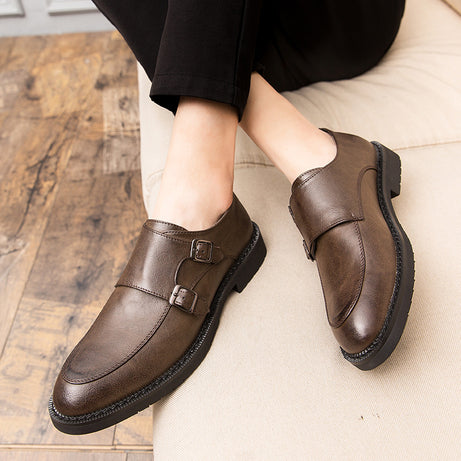 Men's Leather British Style Fashion Casual Shoes