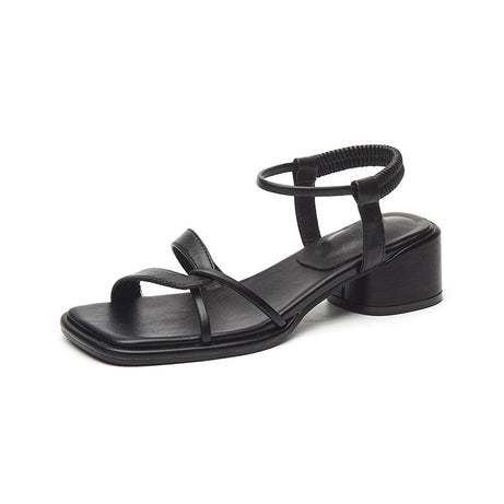 Women's Coarse Heel Retro Niche Sandals