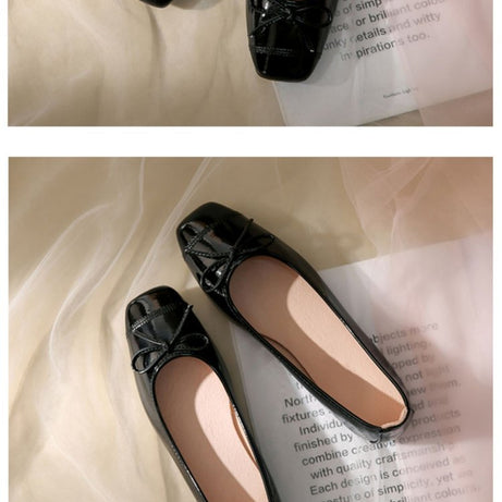 Women's Spring French Leather Soft-Soled Shoes