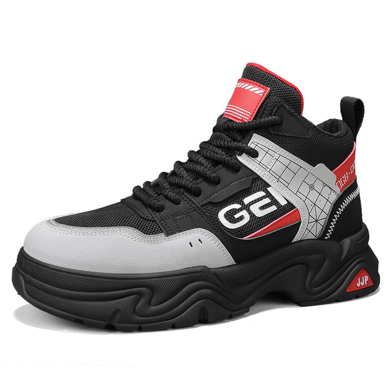 Men's Autumn Platform Hiking Shoes Short Boots