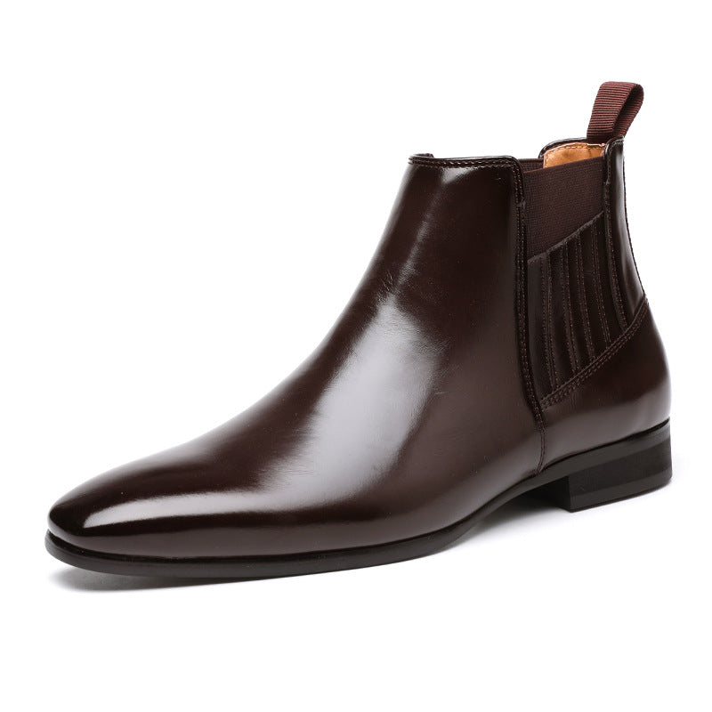 Men's Pointed British Chelsea Boots High-End Shoes