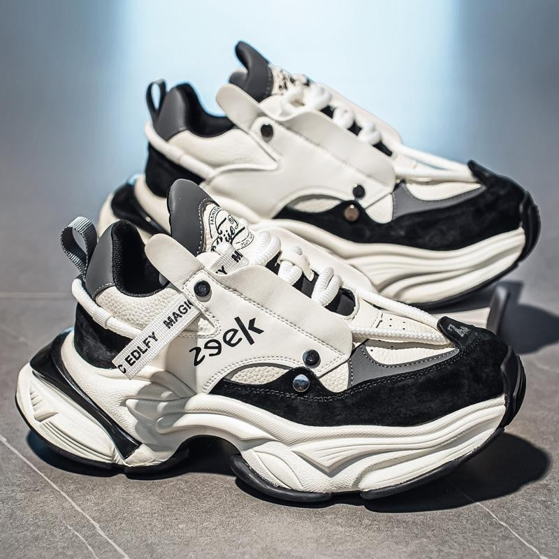 Men's Fashion Microfiber Trendy Casual Shoes