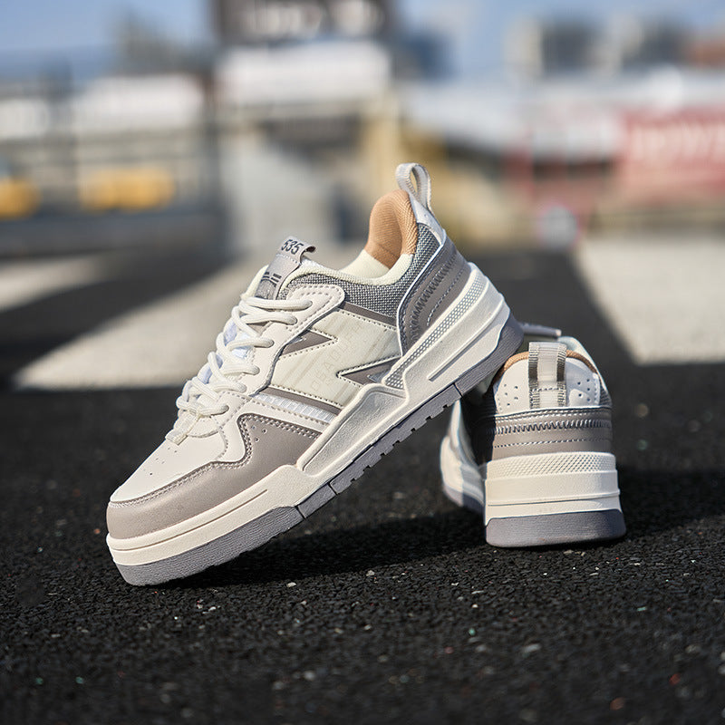 Men's Super Fiber Leather Casual Sneakers