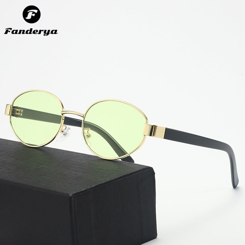 Women's UV-Protract Trendy Metal Sunglasses