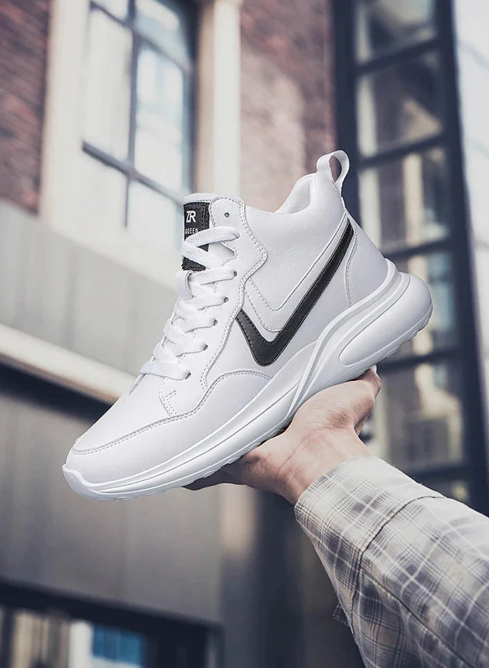 Men's Microfiber Leather Casual Sneakers