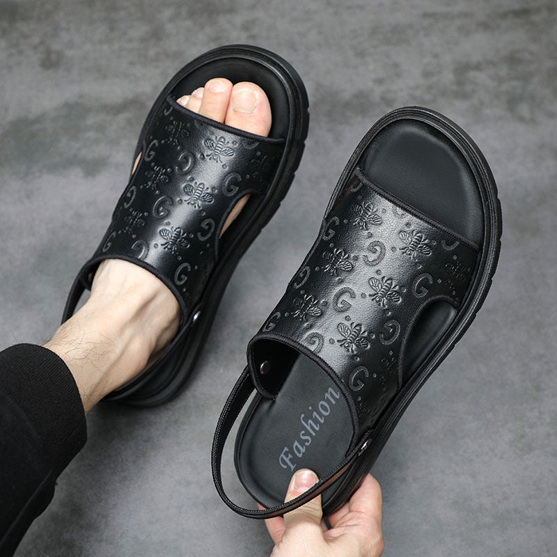 Men's Leather Breathable Casual Sandals