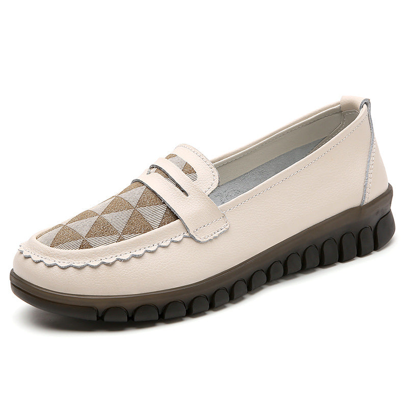 Women's Low-Top Leather Casual Shoes