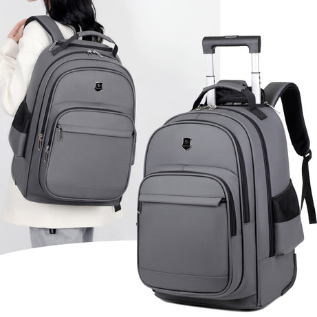 Men's Multifunctional Travel Trolley Backpack