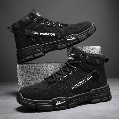 Men's Leather British Style High-Top Martin Boots