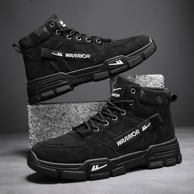 Men's Leather British Style High-Top Martin Boots