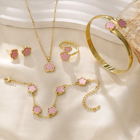 Women's Bright Flower Jewelry Set