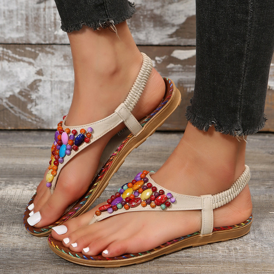 Women's Summer Shoes Pinch Flat Sandals