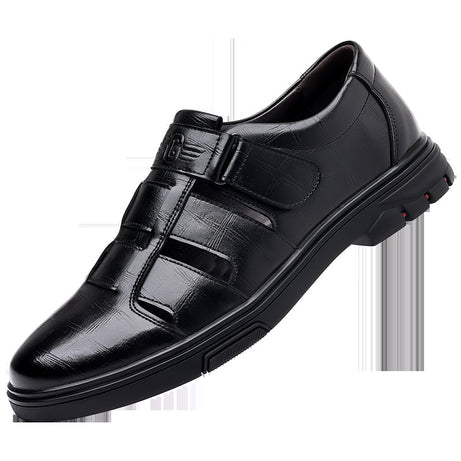 Men's Leather Hollow Breathable Sandals