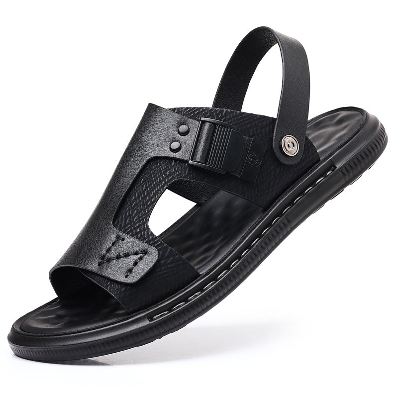 Men's Leather Wear-Resistant Casual Sandals
