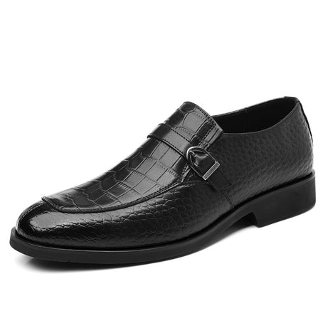 Men's Leather Foot Buckle Casual Shoes