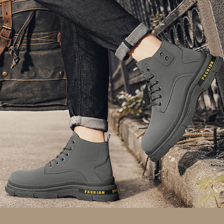 Men's High-top Lace-up Thick-soled Martin Boots