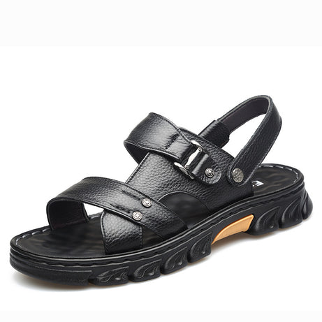 Men's Summer Cowhide Casual Sandals