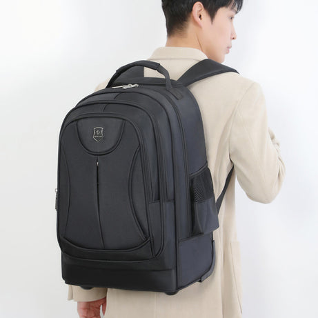Men's Multi-Compartment Travel Trolley Backpack