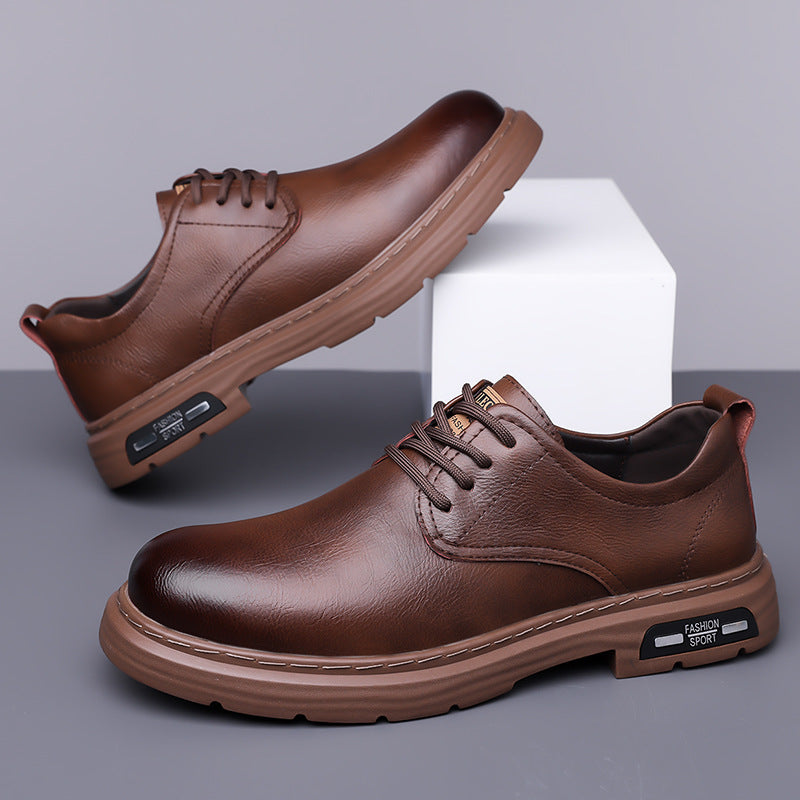 Men's Leather British Style Martin Shoes
