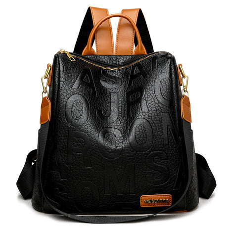 Women's Leather Multi Functional Backpack