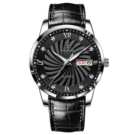 Men's Multi-functional Leather Band Watch