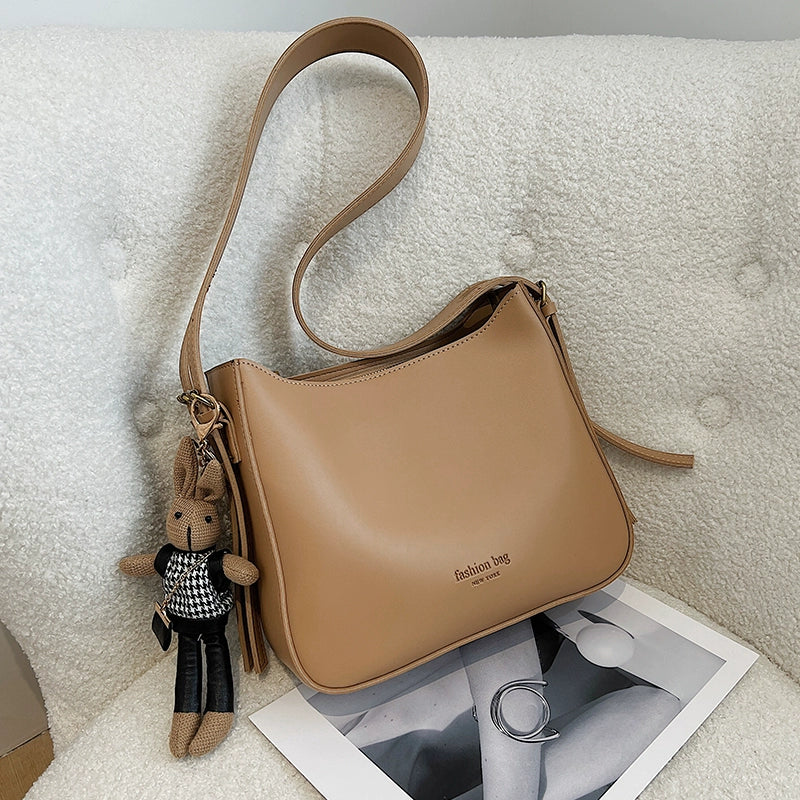 Women's Leather Trendy Versatile Shoulder Bag