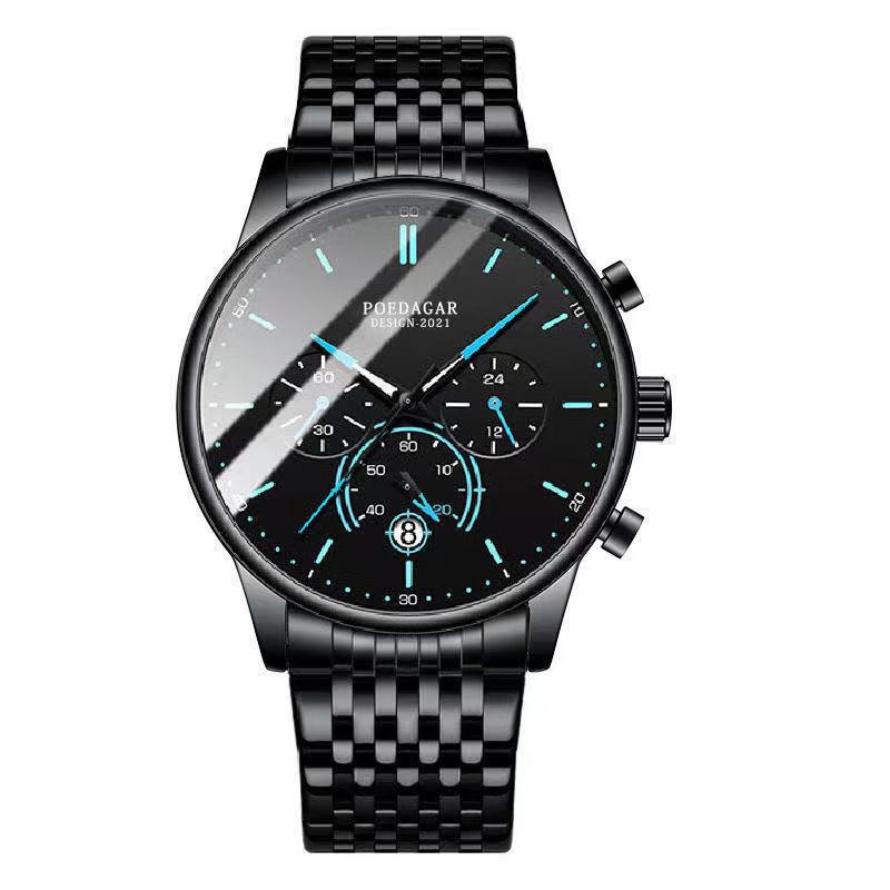 Men's Waterproof Multi-functional Quartz Watch