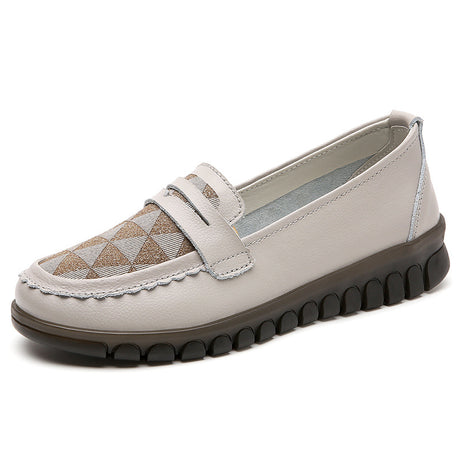 Women's Low-Top Leather Casual Shoes