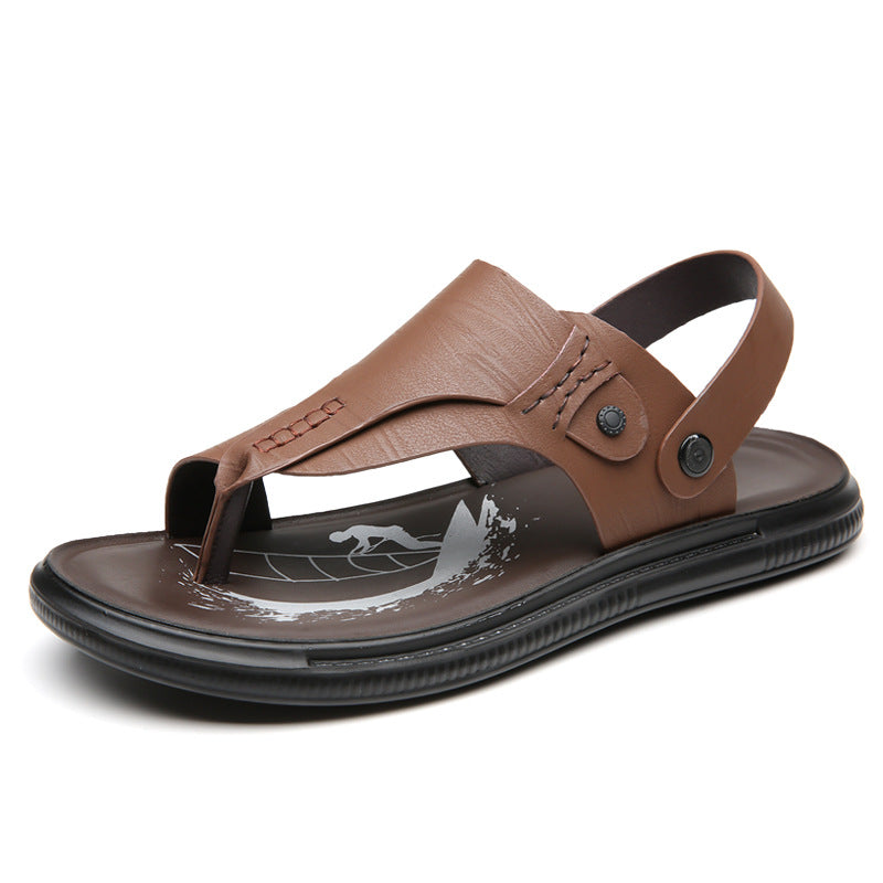 Men's Leather Fashionable Casual Sandals